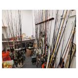 Hundreds of Fishing Rod and Reel Combos