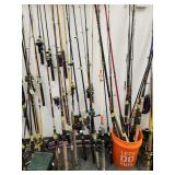 Hundreds of Fishing Rod and Reel Combos
