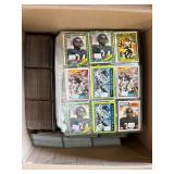 Binders of Vintage Football Cards with Walter Peyton