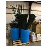 Lot #70 Large Lot of Plant Stakes- Green & Bamboo