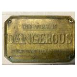 Small Dangerous Animal Sign