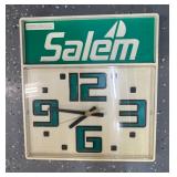 Salem Advertising Light Up Clock