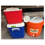 Various Coolers and Drink Dispensers