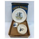 Hopalong Cassidy Chuck Wagon Dish Set