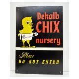 Dekalb Chic Nursery Single Sided Masonite Sign 