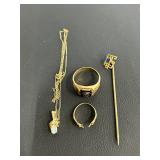 GOld Jewelry incl. Mens Ring, etc.