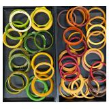 Lots of Bakelite Bangle Bracelets