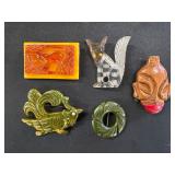 Great Selection of Hand Carved and Bakelite Jewelry Pcs 