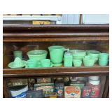Jadeite Glass Kitchenware Set