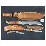 #287 Large Western Chippawa Cutlery, Bone Edge 468, & Sharp Knife #287 Large Western Chippawa Cutlery, Bone Edge 468, & Sharp Knife