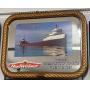 #350 Miller Brewing Co Proudly Salutes US Coast Gaurd Mackinaw "Ships of the Great Lakes" Mirror