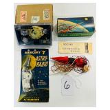 #6 Space and rocket radio lot incl Calnad two stage rocket, Mercury “7” , and Jupiter Radio
