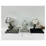 #9 Art Deco Ashtray Lamp combos with Repro light