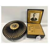#31 Great Art Deco Radio Lot of 2 incl hanging Joshiba dial radio & Emerson 570 Momento Radio