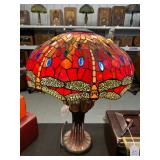 #40 Tree Form stained glass table lamp