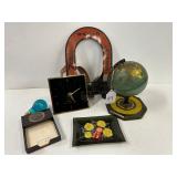 #49 Misc. Advertising Lot incl Zenith, American Bosch Radio Explorer, Sun Parlor Glass Tray, etc. 