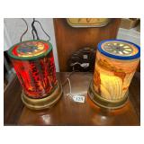 #124 Lot of 2 Vintage Motion Lamps