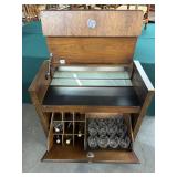 #141  MidCentury Modern Teak Expanding Dry Bar