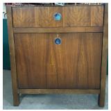 #141 Mid Century Teak Expanding Dry Bar