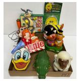 #147 Lot of Novelty Radios Incl. Donald Duck, Monkey, Annie, Ernie& Bert
