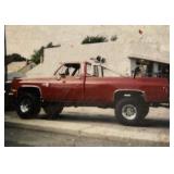 This is an older photo of the 1984 Chevy Parts truck we are selling