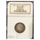 #1300 1860 Essai France 1 Frank PF-64