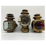 #7543 (3) Misc Brass Side Lamps incl. The Castle Lamp Co, E&J #7543 (3) Misc Brass Side Lamps incl. The Castle Lamp Co, E&J