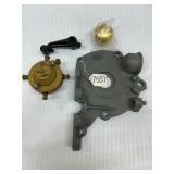 #7557 Early Timing Cover 2 pc timer with arm and oil cap group #1 #7557 Early Timing Cover 2 pc timer with arm and oil cap group #1