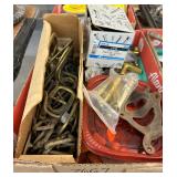 #7667 Misc. Assortment of Brass incl. Hinges, Valve Covers, etc #7667 Misc. Assortment of Brass incl. Hinges, Valve Covers, etc