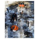 Stihl Weed Whip with brush cutting blade