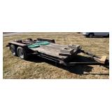 Dual Axle Beaver Tail Car hauler 