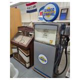 Blue Sunoco Dynafuel gas pump 