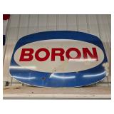 Large Petrol Boron 3 Color Single Sided Porcelain Sign