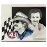 Lithograph signed by Richard Petty