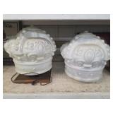 Standard White Crown Glass Gas Pump Globes
