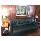 Green Leather Sofa