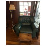 Green Leather Armchair