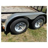 Tandem Axle with Diamond Plate Fenders