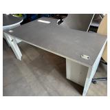 Lot #27 (2) Industrial Style L Corner Office Desks