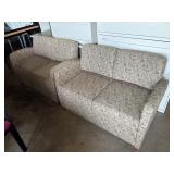 Lot #24 Pair of Industrial Grade Love Seats