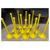 Lot #12 (12) Global Industrial Plastic Stanchions