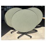 Lot #17- 3 Round Tables with Folding Tops Group #1