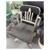 #571 Brushed Aluminum Swivel Streamline Office Chair
