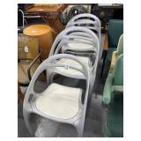 #578 Lot of 5 Bernhardt / Design "GO" Chairs made in the USA patent #D446.960