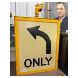 #611 Vintage Only Overhead Lane Control Sign