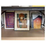#613 Group of 3 Artworks Pcs. Incl. Framed and Signed (Orange Mood) 1966 Helen Frankenthaler, 