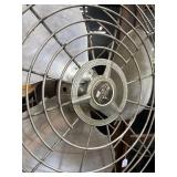 #617 GE Vortex Cage Mountable Industrial Fan & Chrom-Ever Vintage Window Fan