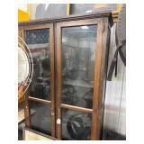 #619 Antique Double Door Bookcase with Adjustable Shelves