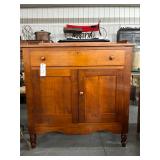 #425 Rustic Cherry Primitive Jelly Cupboard 