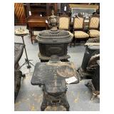 #430A Lot of 2 Stoves (as is) Incl.  Camoron 2 Burner Laundry & Cooking Stove and Coronal Parlor Sto